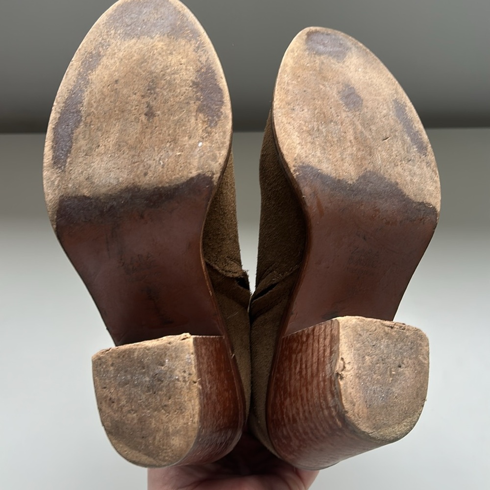 Zara Basic Suede Brown Boot Size 36 - image 5
